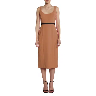 Pinko Brown Polyester Dress