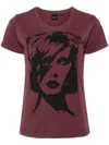 Pinko Bowie-print T-shirt In Brown