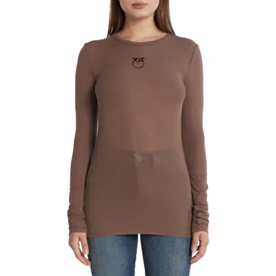 Pinko Brown Viscose Sweater