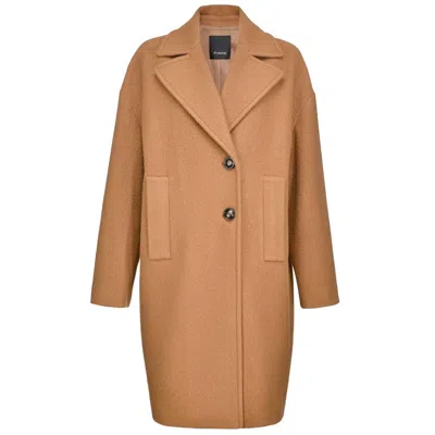 Pinko Brown Wool Jackets & Coat