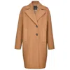 Shop Pinko Brown Wool Jackets & Women's Coat