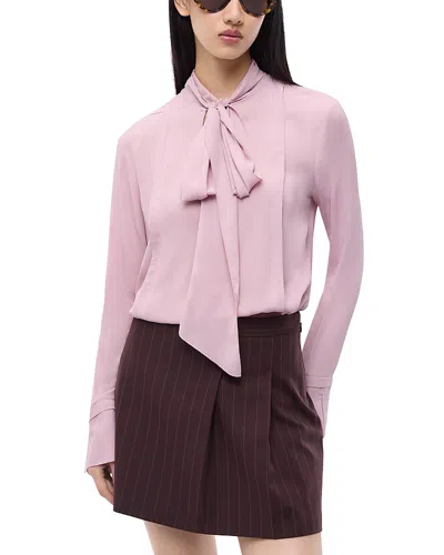 Pinko Brunnera Fluid Crepe Blouse In Pink