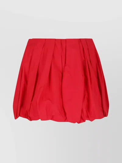 PINKO BUBBLE HEM HIGH WAIST PLEATED SKIRT