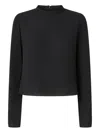 Pinko Bucatini Long-slevee Blouse In Black