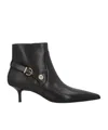 Pinko Stylish Ankle Boots Kitten Heel In Black