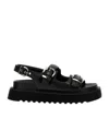 Pinko Open Toe Platform Sole Sandals 'kate 03' In Black