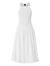Pinko Robe Boule Mi-longue In White