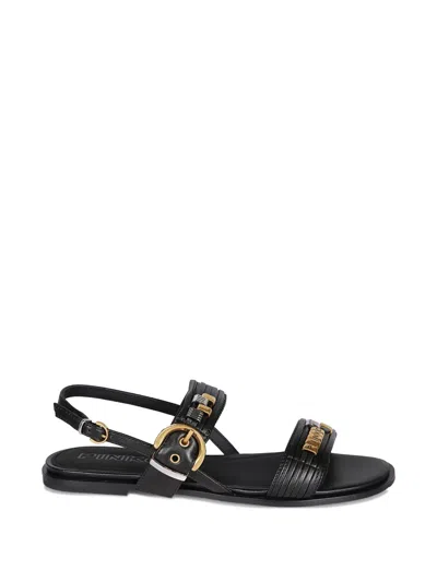 Pinko Buckle-strap Sandals In Black