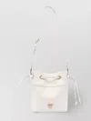 Pinko Buckle Textured Shoulder Bag Gold Hardware