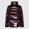 Pinko Micro Caban Down Jacket In Purple