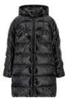 Pinko Burro Down Jacket In Black