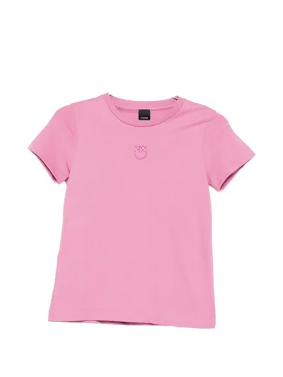 Pinko Bussolotto Logo T-shirt In Pink