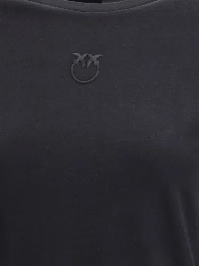 Pinko Bussolotto T-shirt Jersey Ricamo Logo A In Black