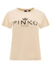 Pinko Woman T-shirt Beige Size L Cotton In Neutral