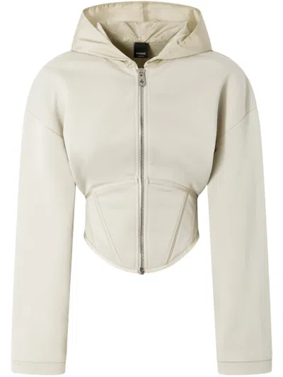 PINKO BUSTIER ZIP-UP HOODIE