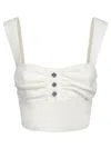 Pinko Voyager Linen Top White