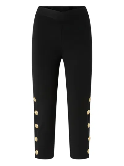 PINKO BUTTON-EMBELLISHED TROUSERS