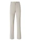 Pinko Button-fastening Straight Trousers In Gray