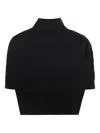 Pinko Button-fastening T-shirt In Black
