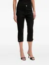 Pinko Button-fastening Trousers In Black