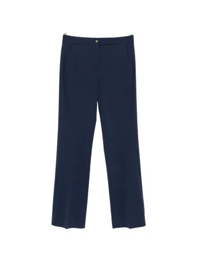 Pinko Button-fastening Trousers In Blue