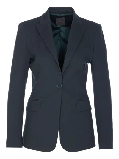 PINKO BUTTON-FRONT V-NECK JACKET