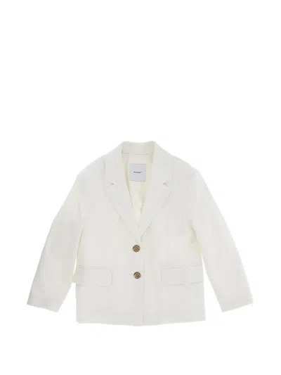 Pinko Kids' Button Jacket In Neutral