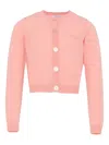 Pinko Button Kfma015cfl084c039 Cardigan In Pink