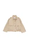 Pinko Button Pocket Jacket In Brown