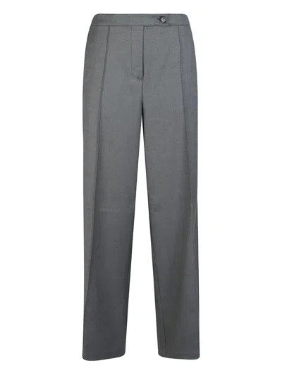 Pinko Trousers Blu E Verdi In Gray