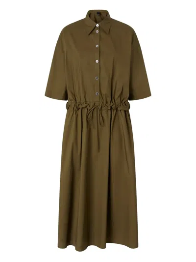 Pinko Button-up Belted Midi Dress