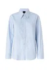 Pinko Button-up Blue Cotton Shirt