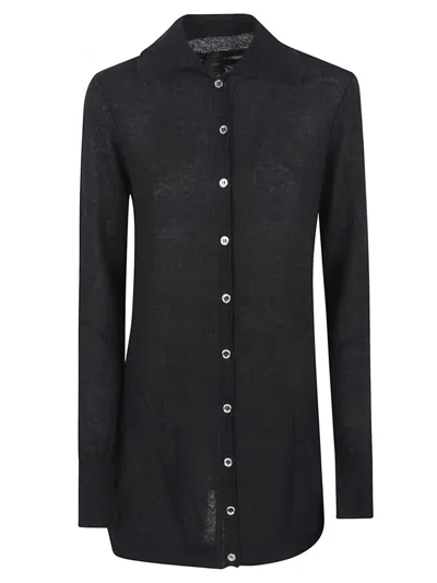 PINKO BUTTON-UP CARDIGAN WITH CLASSIC COLLAR