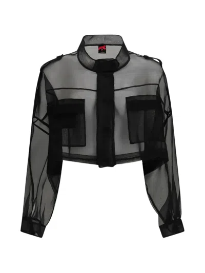 Pinko Button-up Shirt In Black