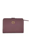 Pinko Button-zip Fastening Logo Wallet In Red