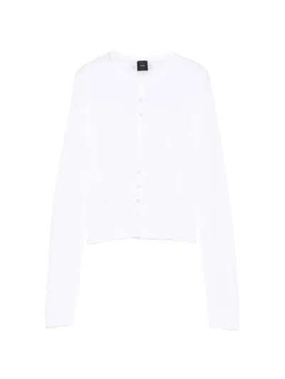 Pinko Buttoned Cardigan In White