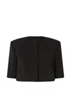 Pinko Buttoned Jacket In Black