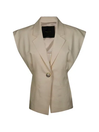 Pinko Buttoned Jacket In Brown
