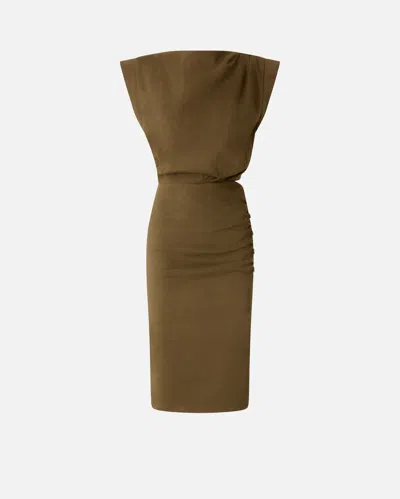 PINKO ROBE SANS MANCHES BOUTONNÉE EN LIN