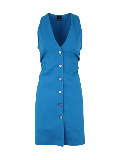 Pinko Buttoned V In Blue