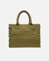 Pinko Cabas De Plage En Canvas Recyclé