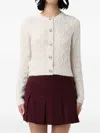 Pinko Cable-knit Buttoned Cardigan In Multi