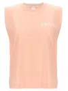 Pinko Crew Neck Sleeveless T-shirt In Red
