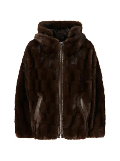 Pinko Cadetia Cape In Brown