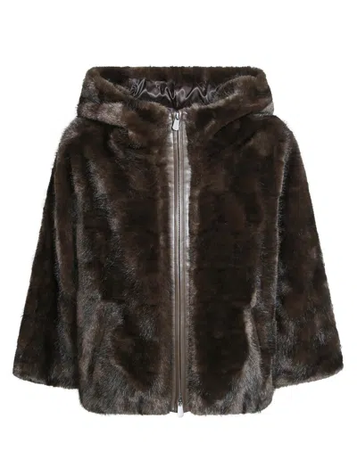 Pinko Cadetia Cape In Brown