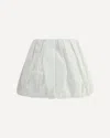 Pinko White Skirt With Pleated Details And Balloon Hem