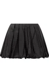 Pinko Flannel Mini Skirt-effect Shorts In Black
