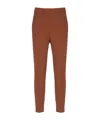 Pinko High Waist Straight Trousers In Brown