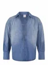 Pinko Calahari Blouse Made Of Denim. In Blue