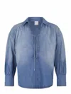 Pinko Calahari Blouse Made Of Denim. In Blue